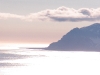 Isfjorden-Mündung mit Sonnenschein