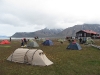 Zeltplatz Longyearbyen im Juli.