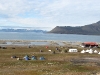 Zeltplatz Longyearbyen von oben.