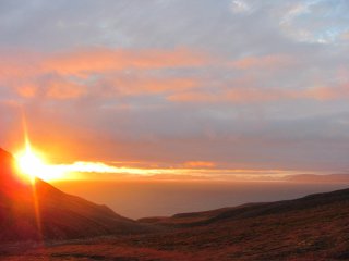 Der perfekte Sonnenuntergang im Carolinedalen