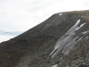 Aus dem Berg tritt Frost aus