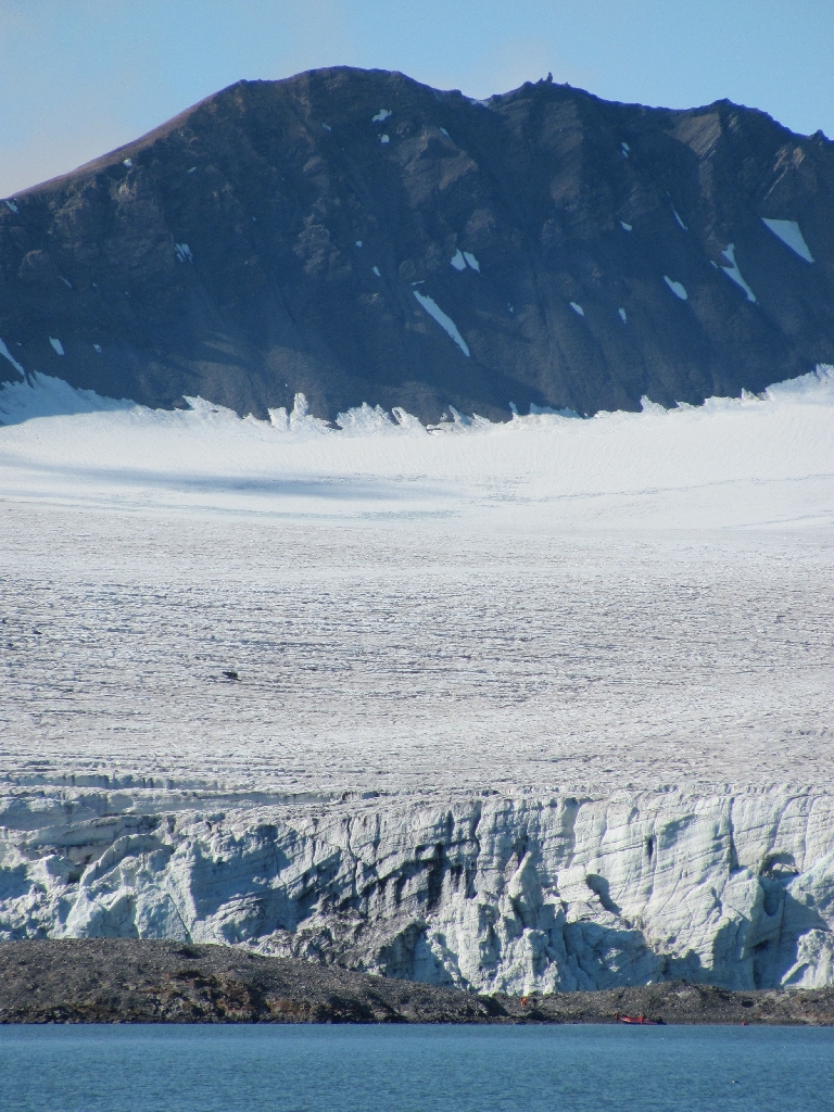 Blick auf den Gletscher Harrietbreen