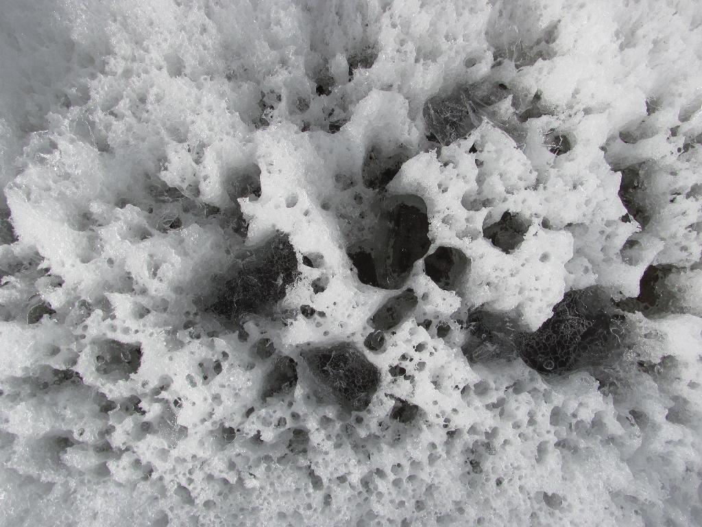 Bizarre Eisformen auf dem Gletscher