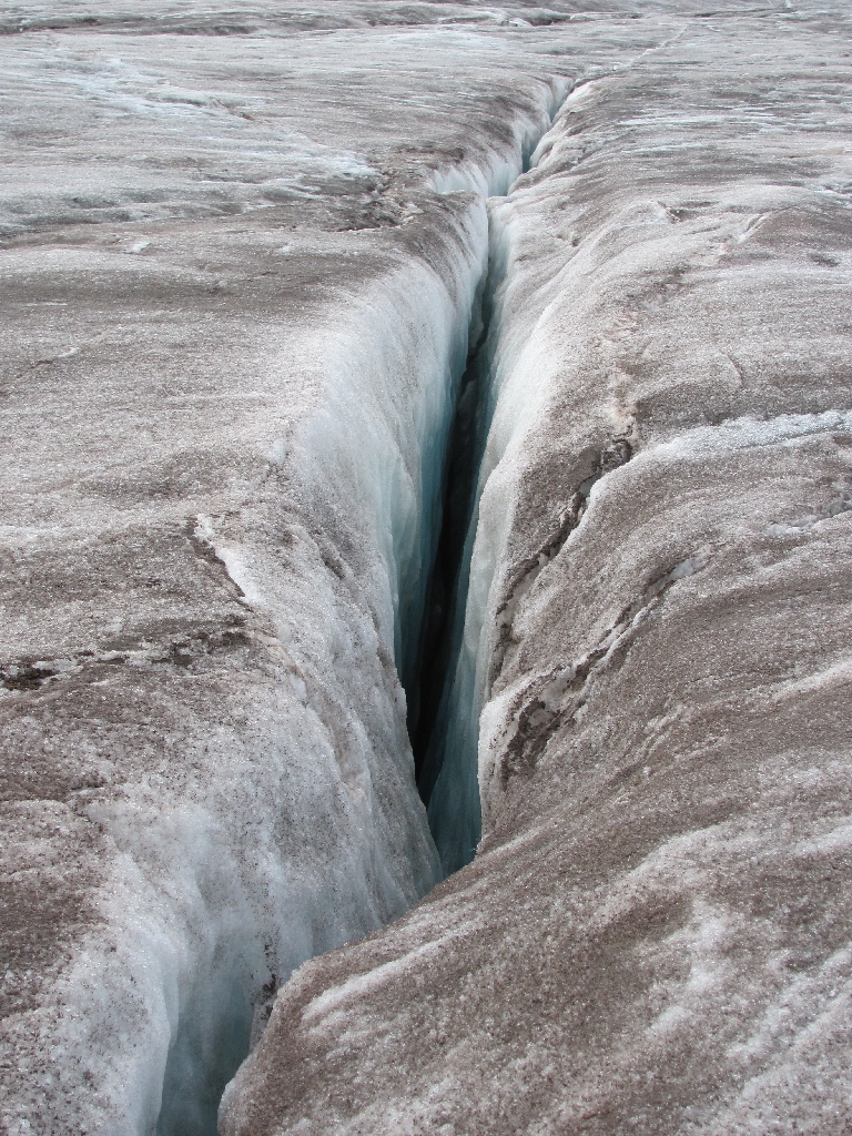 Gletscherspalte auf Spitzbergen