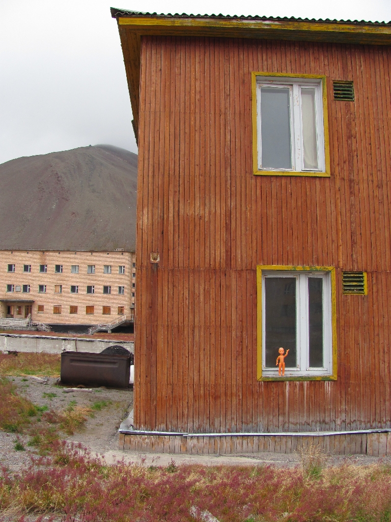 Holzhaus in Pyramiden