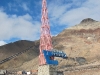 Willkommen in Pyramiden - obwohl es eigentlich ein Denkmal zur Evakuierung der Siedlung ist